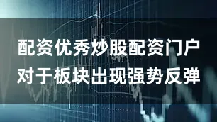 配资优秀炒股配资门户对于板块出现强势反弹